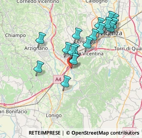 Mappa Via del Bartaglian, 36040 Brendola VI, Italia (7.18529)