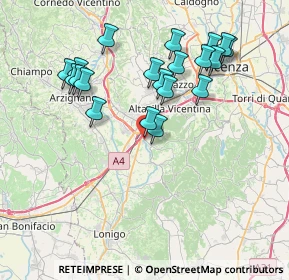 Mappa Via del Bartaglian, 36040 Brendola VI, Italia (7.572)