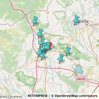 Mappa Piazza del Municipio, 10010 Cascinette d'Ivrea TO, Italia (5.33455)