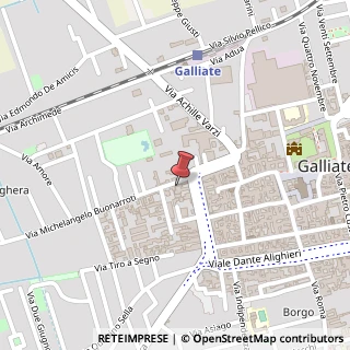 Mappa Via Michelangelo Buonarroti, 7, 28066 Galliate, Novara (Piemonte)