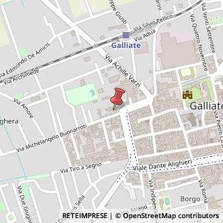 Mappa Via Michelangelo Buonarroti, 4, 28066 Galliate, Novara (Piemonte)