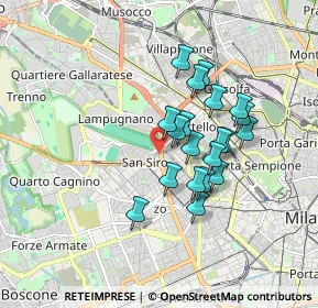 Mappa Viale Giovanni Migliara, 20149 Milano MI, Italia (1.3975)