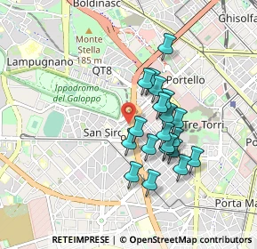 Mappa Viale Giovanni Migliara, 20149 Milano MI, Italia (0.7145)