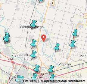 Mappa Via Guglielmo Marconi, 35011 Campodarsego PD, Italia (6.168)