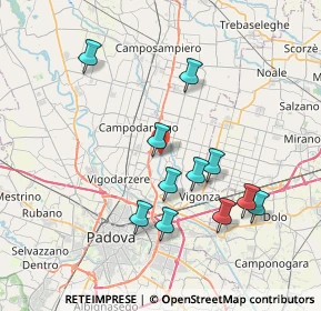 Mappa Via Guglielmo Marconi, 35011 Campodarsego PD, Italia (7.20364)