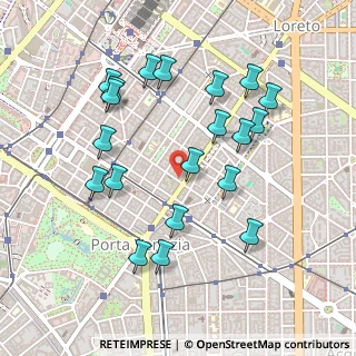 Mappa Zona Buenos Aires, 20124 Milano MI, Italia (0.4915)