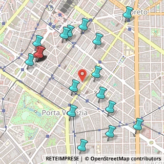 Mappa Zona Buenos Aires, 20124 Milano MI, Italia (0.6245)