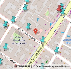 Mappa Zona Buenos Aires, 20100 Milano MI, Italia (0.118)