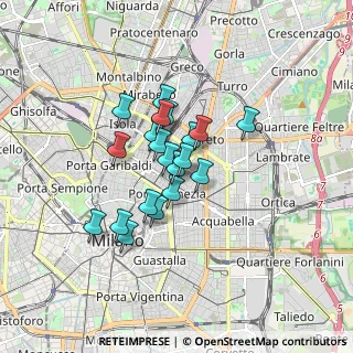 Mappa Zona Buenos Aires, 20124 Milano MI, Italia (1.1945)