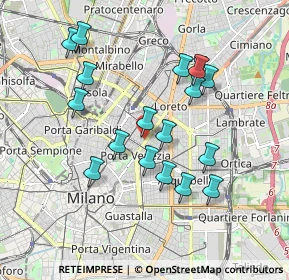 Mappa Zona Buenos Aires, 20100 Milano MI, Italia (1.73)