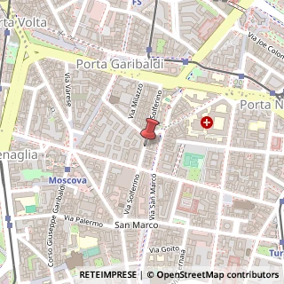 Mappa Via Solferino, 40, 20121 Milano, Milano (Lombardia)