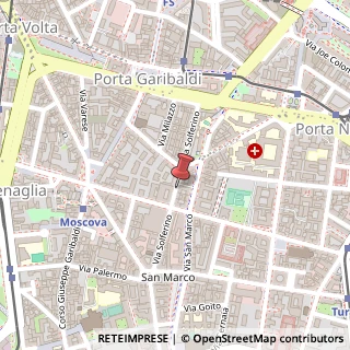 Mappa Via Solferino, 36, 20121 Milano, Milano (Lombardia)