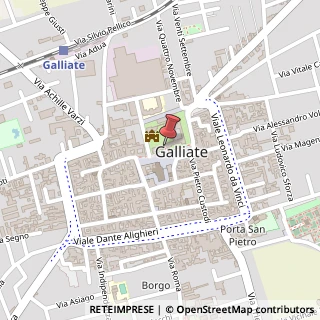 Mappa Piazza Vittorio Veneto, 6, 28066 Galliate, Novara (Piemonte)