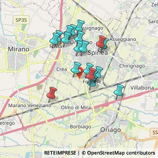 Mappa Via della Costituzione Crea, 30038 Spinea VE, Italia (1.52474)