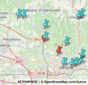 Mappa Via Giovanni Battista Pighi, 37124 Parona VR, Italia (5.36154)