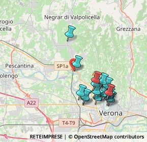 Mappa Via Giovanni Battista Pighi, 37124 Parona VR, Italia (3.79105)