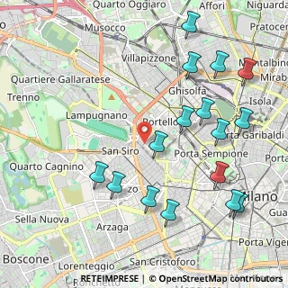 Mappa Via Guglielmo Silva, 20148 Milano MI, Italia (2.39125)