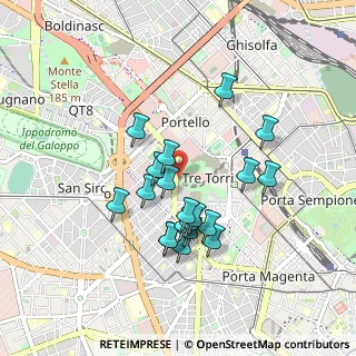 Mappa Viale Eginardo, 20149 Milano MI, Italia (0.7765)