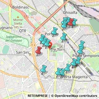 Mappa Viale Eginardo, 20149 Milano MI, Italia (1.011)