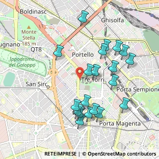 Mappa Viale Eginardo, 20149 Milano MI, Italia (1.0175)