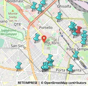 Mappa Viale Eginardo, 20149 Milano MI, Italia (1.353)