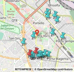 Mappa Viale Eginardo, 20149 Milano MI, Italia (1.1205)