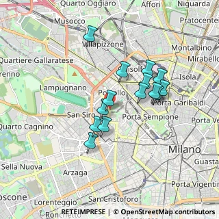Mappa Viale Eginardo, 20149 Milano MI, Italia (1.45571)