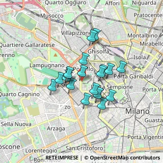 Mappa Viale Eginardo, 20149 Milano MI, Italia (1.28)