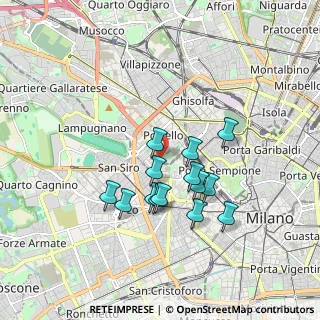 Mappa Viale Eginardo, 20149 Milano MI, Italia (1.485)