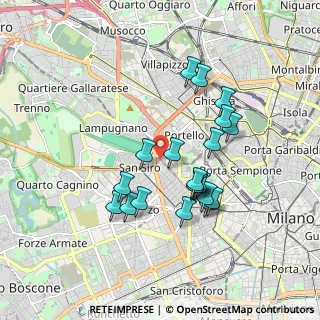 Mappa Via Monte Rosa, 20123 Milano MI, Italia (1.6195)