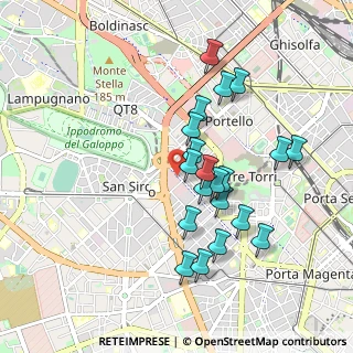 Mappa Via Monte Rosa, 20123 Milano MI, Italia (0.8425)