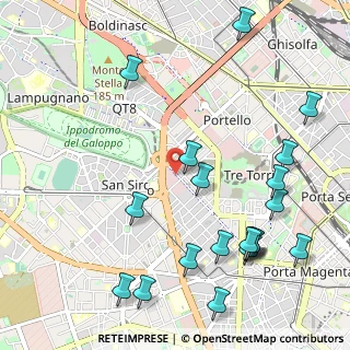 Mappa Via Monte Rosa, 20123 Milano MI, Italia (1.32)