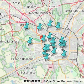 Mappa Via Monte Rosa, 20123 Milano MI, Italia (3.04667)