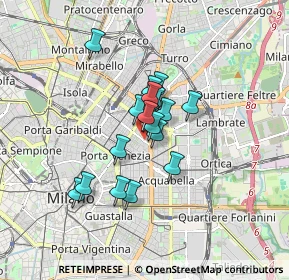 Mappa Via Stradella Alessandro, 20129 Milano MI, Italia (1.12778)