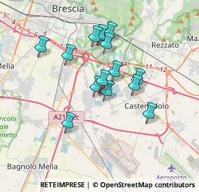 Mappa Via Molino Vecchio, 25010 Borgosatollo BS, Italia (2.89857)