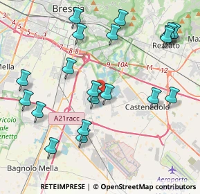 Mappa Via Molino Vecchio, 25010 Borgosatollo BS, Italia (4.614)
