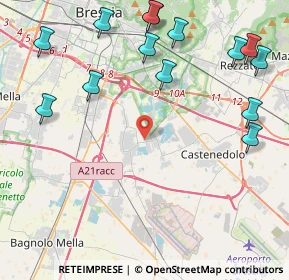 Mappa Via Molino Vecchio, 25010 Borgosatollo BS, Italia (5.45143)