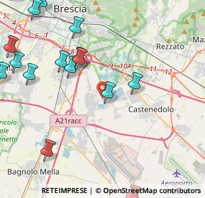 Mappa Via Molino Vecchio, 25010 Borgosatollo BS, Italia (5.70765)