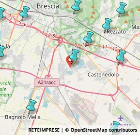 Mappa Via Molino Vecchio, 25010 Borgosatollo BS, Italia (6.74308)