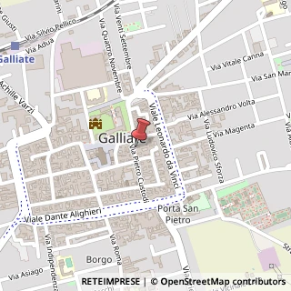 Mappa Via Pietro Custodi, 5, 28066 Galliate, Novara (Piemonte)