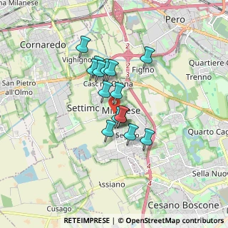Mappa Via Reiss Romoli, 20019 Settimo Milanese MI, Italia (1.216)