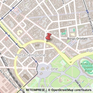 Mappa Via Melzi D'Eril, 18, 20154 Milano, Milano (Lombardia)
