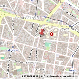 Mappa Via San Marco, 40, 20121 Milano, Milano (Lombardia)