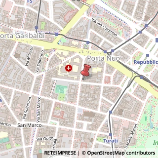 Mappa Via Giuseppe Parini, 16, 20121 Milano, Milano (Lombardia)