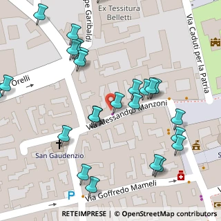 Mappa Via Alessandro Manzoni, 28066 Galliate NO, Italia (0.06923)