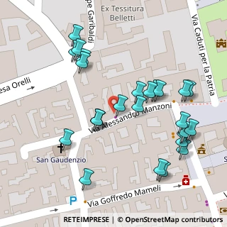 Mappa Via Alessandro Manzoni, 28066 Galliate NO, Italia (0.06731)