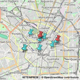 Mappa Largo la Foppa, 20121 Milano MI, Italia (1.18455)