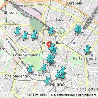 Mappa Largo la Foppa, 20121 Milano MI, Italia (1.0945)