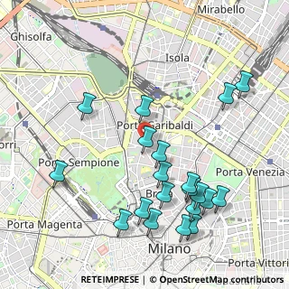 Mappa Largo la Foppa, 20121 Milano MI, Italia (1.126)