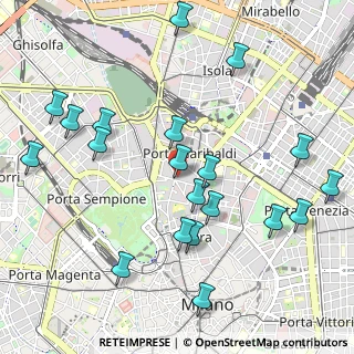 Mappa Largo la Foppa, 20121 Milano MI, Italia (1.1615)